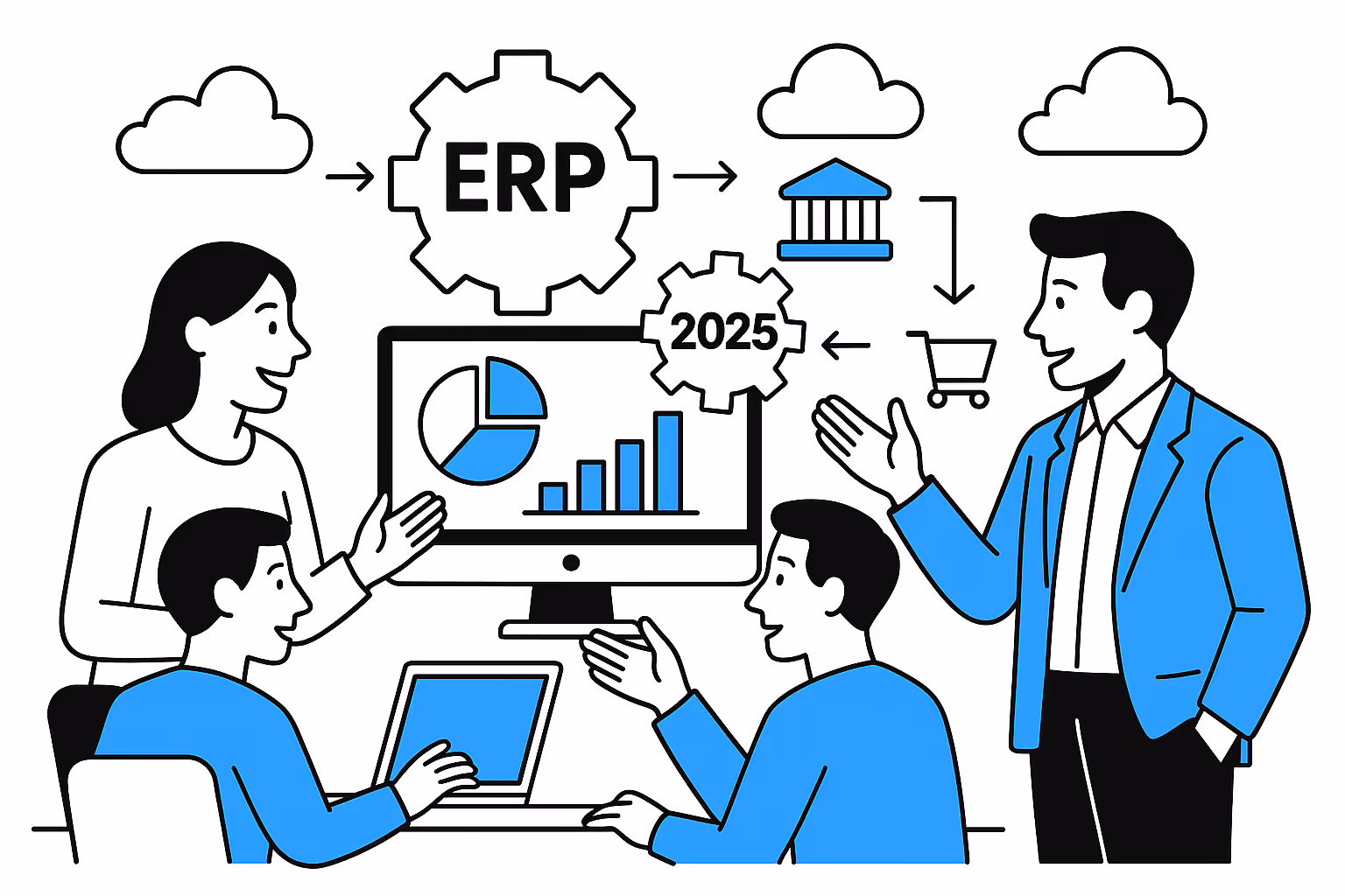 ERP 1С Предприятие управление ресурсами компании в 2025 году