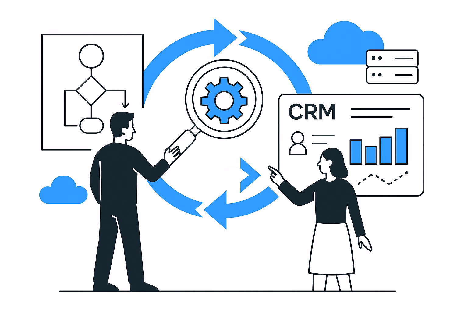 Интеграция CRM: как автоматизировать бизнес-процессы, ускорить продажи и избежать потерь данных